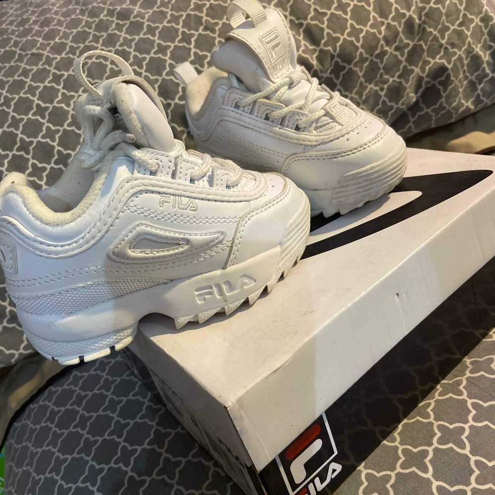 All White Spice Girl Fila’s - Picture 4 of 4